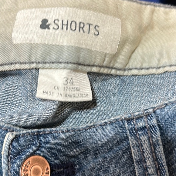 VINTAGE DENIM MENS SHORTS BY H&M SIZE 34 NWT - Picture 5 of 12